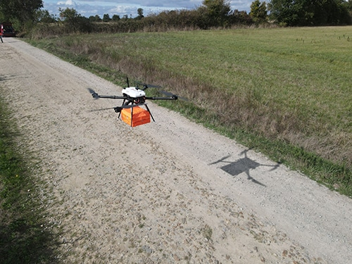 Drone LANDCROSS pour géodétection réseaux enterrés avec Balé SE